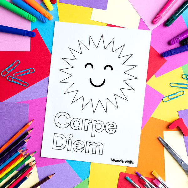 Carpe Diem (colouring sheet)