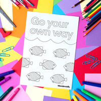 Go Your Own Way (colouring sheet)