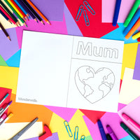 Best Mum In The World (colouring sheet)