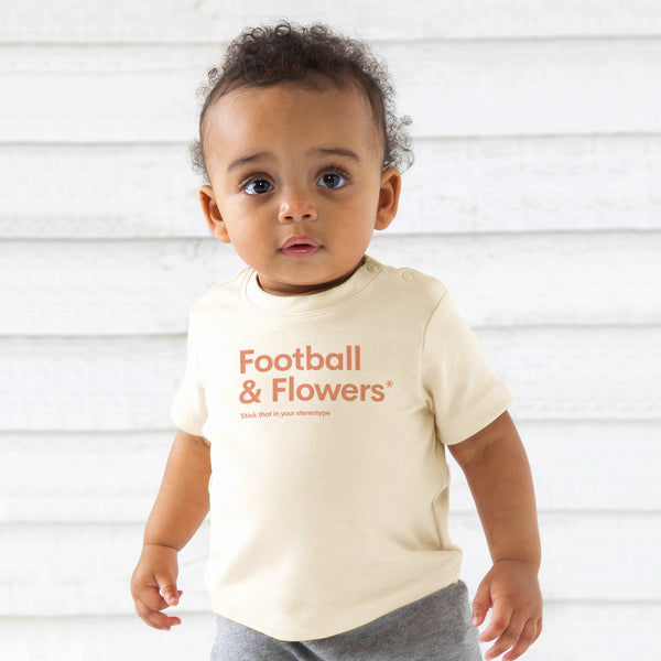 Football & Flowers T-Shirt (Baby)
