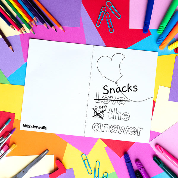 Snacks Are The Answer (DIY Card)